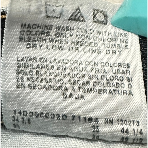 Wrangler Regular Fit Jeans Mens 32x34 Dark Wash Excellent 965T1QS Straight Leg - Picture 7 of 11